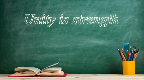 Unity is strength