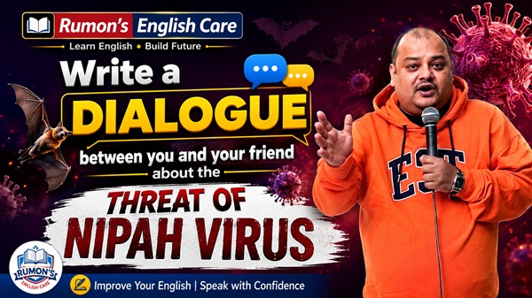 Write a dialogue between you and your friend about the threat of Nipah Virus